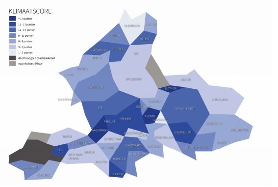 Wageningen, Rheden en Zutphen meest klimaatbestendige gemeentes van Gelderland