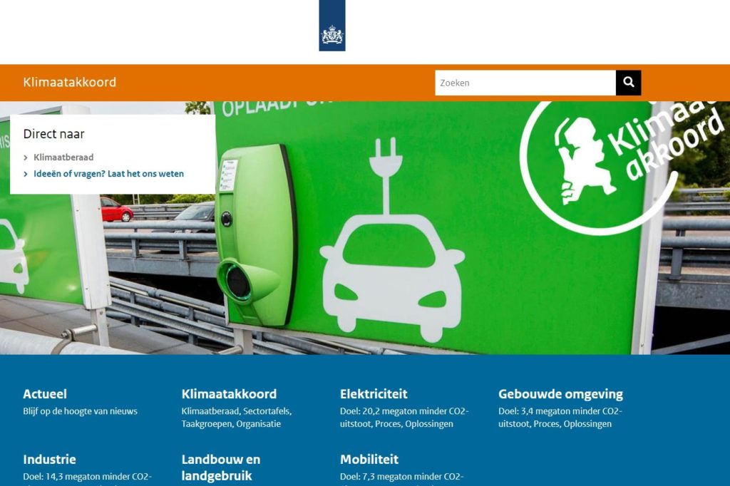 Ontwikkelingen over Klimaatakkoord online te volgen